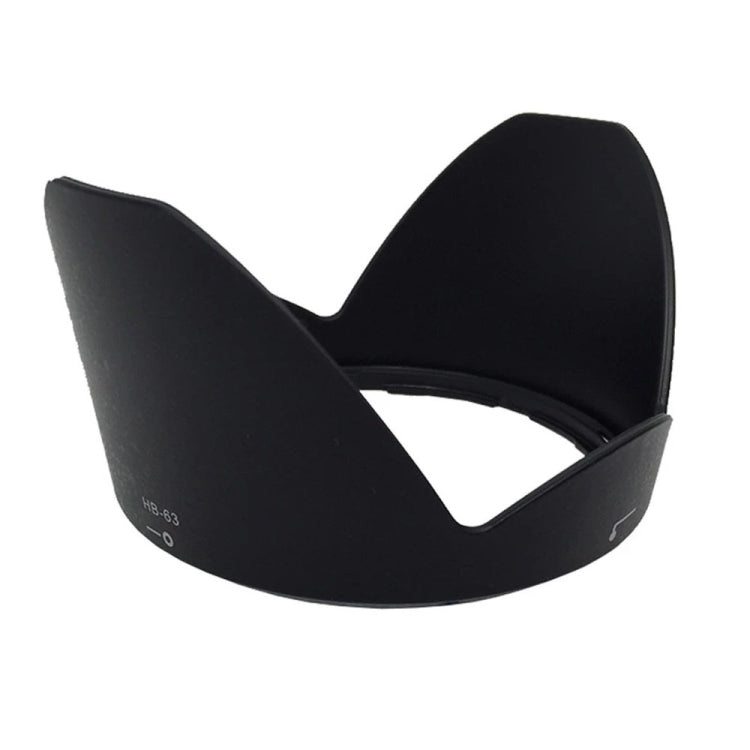 HB-63 Lens Hood Shade for Nikon 24-85mm f/3.5-4.5G ED VR Lens (Black) - Camera Accessories by buy2fix | Online Shopping UK | buy2fix