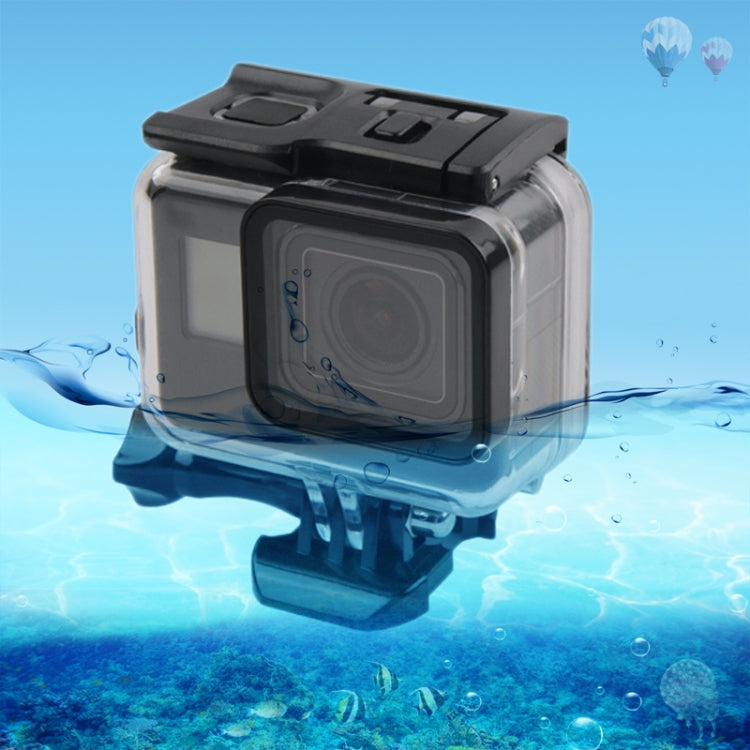 45m Waterproof Housing Protective Case + Touch Screen Back Cover for GoPro NEW HERO /HERO6 /5, with Buckle Basic Mount & Screw, No Need to Remove Lens (Transparent) - DJI & GoPro Accessories by buy2fix | Online Shopping UK | buy2fix