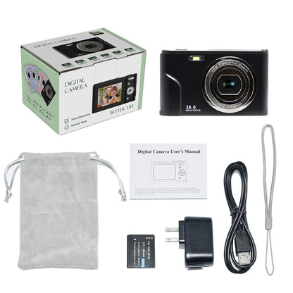 DC311 2.4 inch 36MP 16X Zoom 2.7K Full HD Digital Camera Children Card Camera, AU Plug (Green) - Consumer Electronics by buy2fix | Online Shopping UK | buy2fix