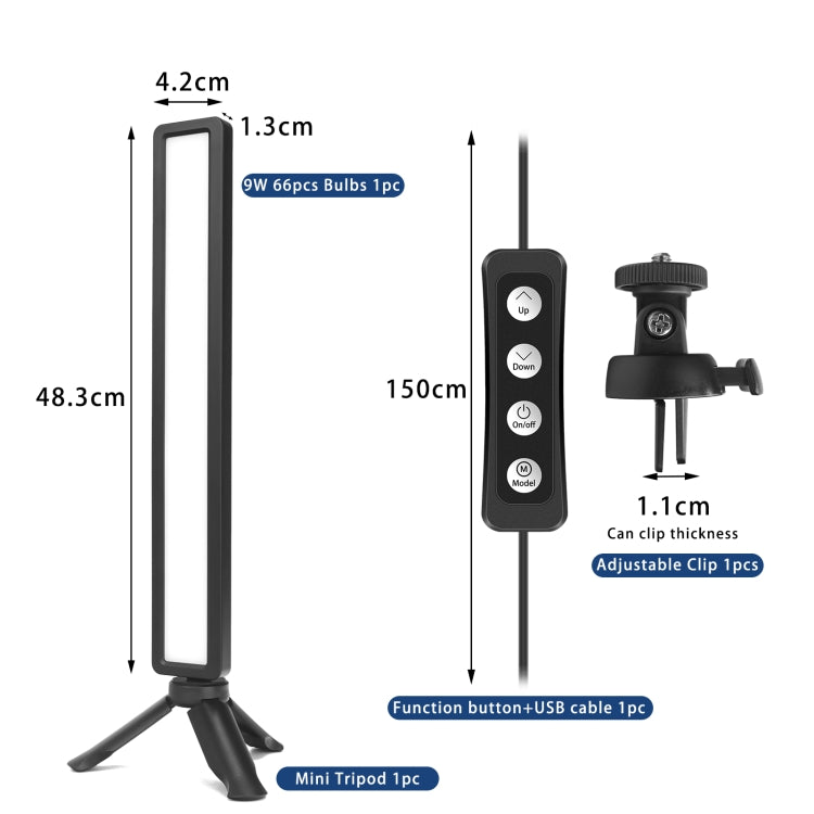 LUXCeO WS66 USB LED Live Video Light 2500K-9000K Bi-color Laptop Conference Fill Light -  by LUXCeO | Online Shopping UK | buy2fix