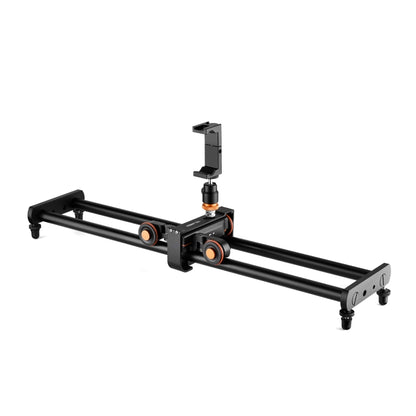 YELANGU L60E 60cm Slide Rail Track + L4 3-Wheel Video Dolly with PC142 Phone Clamp & Ballhead - Camera Slider by YELANGU | Online Shopping UK | buy2fix