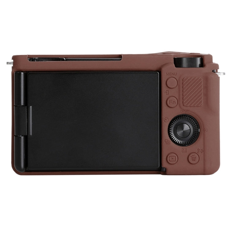 For Sony ZV-E10 Soft Silicone Protective Case (Coffee) - Camera Accessories by buy2fix | Online Shopping UK | buy2fix