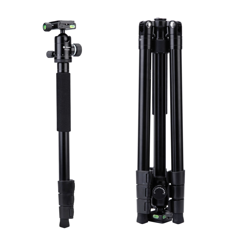 Fotopro F5 4-Section Quick Unlock Tripod Monopod with Ball Head (Black) - Camera Accessories by Fotopro | Online Shopping UK | buy2fix