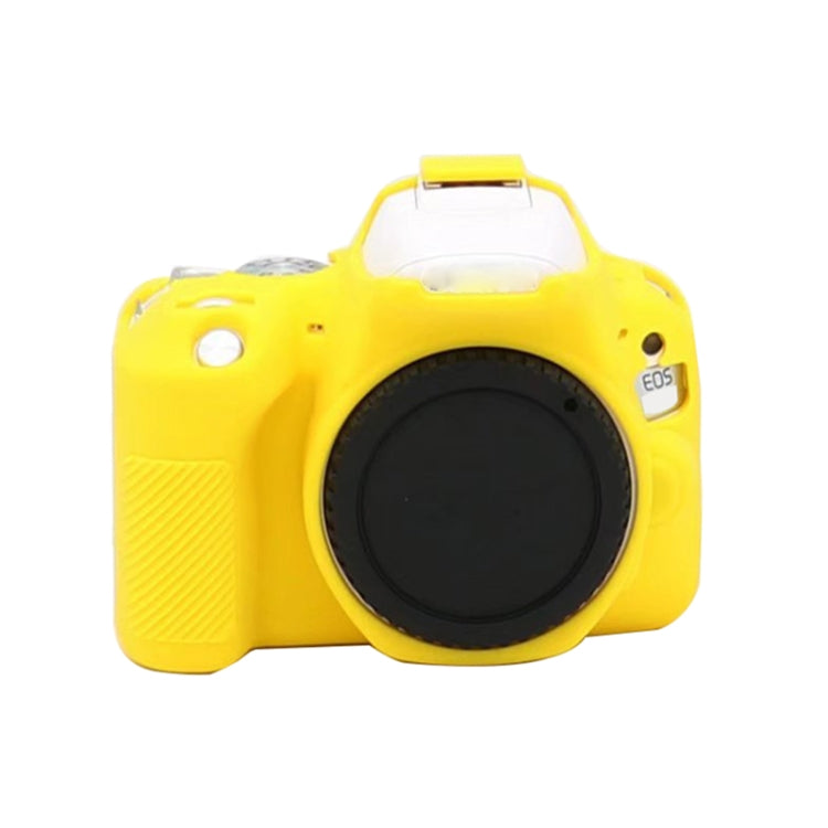 For Canon EOS 250D Soft Silicone Protective Case (Yellow) - Camera Accessories by buy2fix | Online Shopping UK | buy2fix