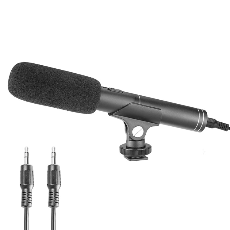 YELANGU YLG1401A Double Back Pole Professional Condenser Shotgun Microphone for DSLR & DV Camcorder(Black) - Camera Microphone by YELANGU | Online Shopping UK | buy2fix