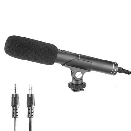 YELANGU YLG1401A Double Back Pole Professional Condenser Shotgun Microphone for DSLR & DV Camcorder(Black) - Camera Microphone by YELANGU | Online Shopping UK | buy2fix