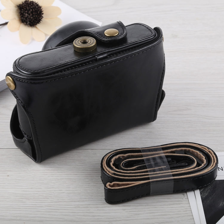 Full Body Camera PU Leather Case Bag with Strap for Fujifilm X100F (Black) - Camera Accessories by buy2fix | Online Shopping UK | buy2fix