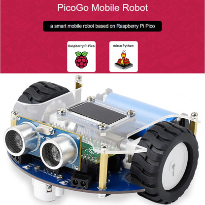 Waveshare PicoGo Mobile Robot, Based on Raspberry Pi Pico, Self Driving, Remote Control(EU Plug) - Consumer Electronics by WAVESHARE | Online Shopping UK | buy2fix