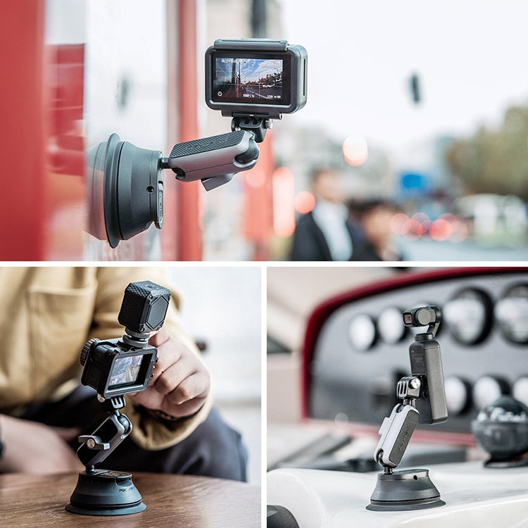 PGYTECH P-GM-132 Action Camera Suction Cup Phone Holder for DJI Osmo Action & GoPro 8/7(Silver) - DJI & GoPro Accessories by PGYTECH | Online Shopping UK | buy2fix