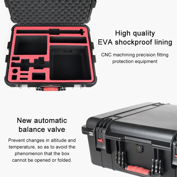 PGYTECH P-RH-001 Shockproof Waterproof Explosion-proof Hard Box Carrying Case for DJI Ronin-S, Size: 63.4x50.3cm(Black) -  by PGYTECH | Online Shopping UK | buy2fix