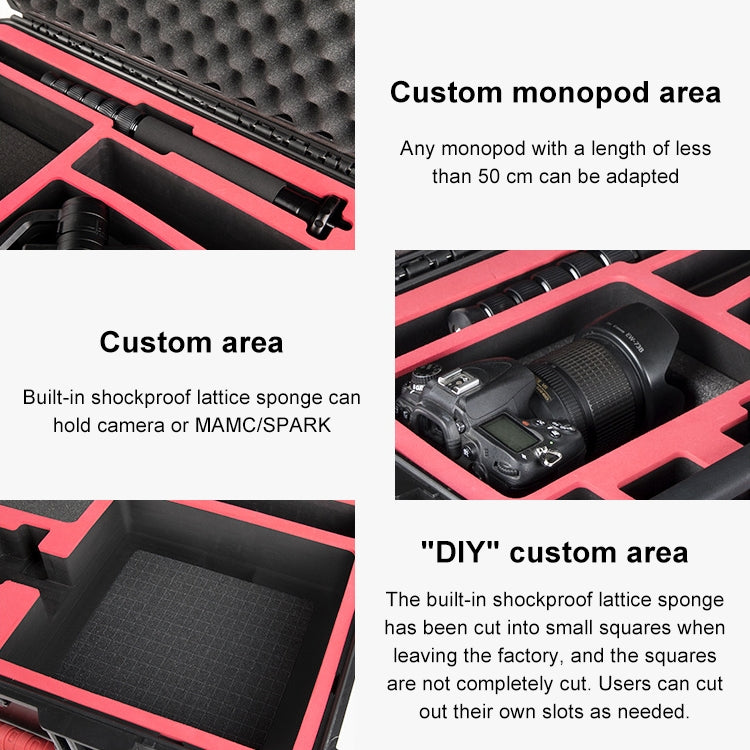 PGYTECH P-RH-001 Shockproof Waterproof Explosion-proof Hard Box Carrying Case for DJI Ronin-S, Size: 63.4x50.3cm(Black) -  by PGYTECH | Online Shopping UK | buy2fix