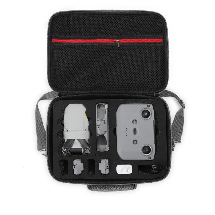 For DJI Mini 2 SE Grey Shockproof Carrying Hard Case Shoulder Bag, Size: 29 x 19.5 x 12.5cm (Black) - DJI & GoPro Accessories by buy2fix | Online Shopping UK | buy2fix