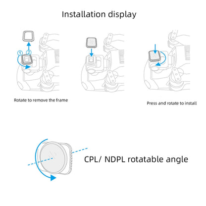 JSR Drone 4 in 1 UV+CPL+ND8+ND16+ND32+ND64 Lens Filter for DJI MAVIC Air 2 - DJI & GoPro Accessories by JSR | Online Shopping UK | buy2fix