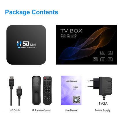 H50 Mini 4K Smart Network TV Box, Android 10.0, RK3318 Quad Core, 2GB+32GB, US Plug - Consumer Electronics by buy2fix | Online Shopping UK | buy2fix