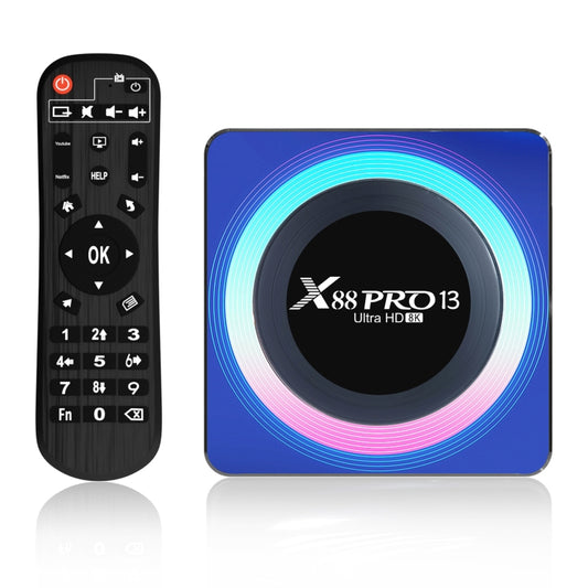 Acrylic X88 Pro 13 8K Ultra HD Android 13.0 Smart TV Box with Remote Control, RK3528 Quad-Core, 2GB+16GB(US Plug) - Others by buy2fix | Online Shopping UK | buy2fix