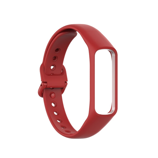 For Samsung Galaxy Fit 2 Silicone Watch Band(Red) - Smart Wear by buy2fix | Online Shopping UK | buy2fix