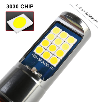 H11 2 PCS DC12-24V / 10.5W Car Double Colors Fog Lights with 24LEDs SMD-3030 & Constant Current, Box Packaging(White Light + Gold Light) - In Car by buy2fix | Online Shopping UK | buy2fix