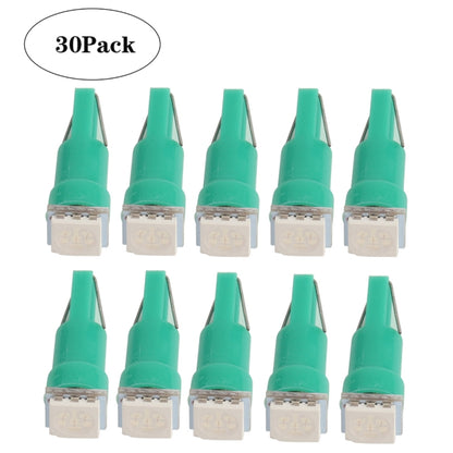 30 PCS T5 1LED SMD-5050 Car Modification LED Indicator Light Green Light - In Car by buy2fix | Online Shopping UK | buy2fix