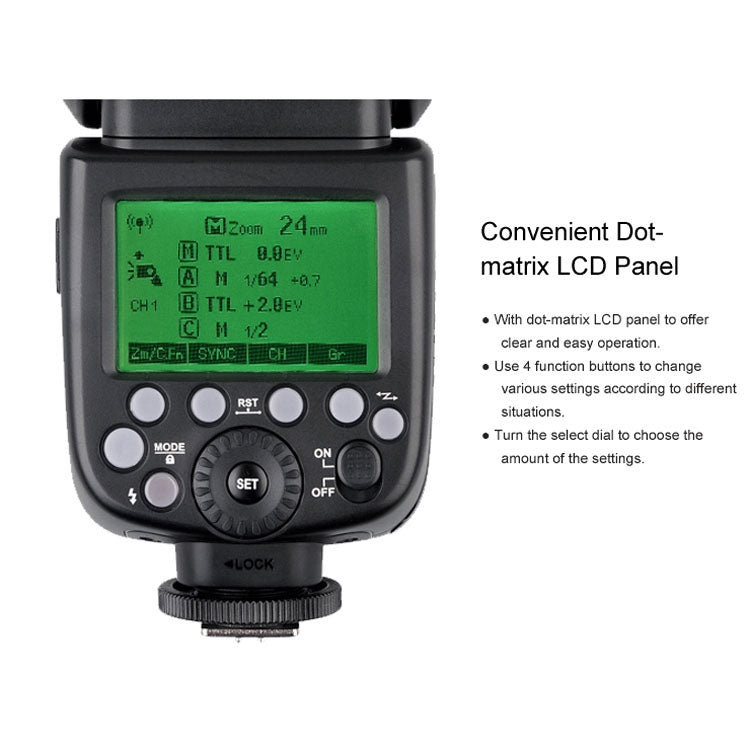 Godox V860IIF 2.4GHz Wireless 1/8000s HSS Flash Speedlite Camera Top Fill Light for Fujifil DSLR Cameras(Black) - Camera Accessories by Godox | Online Shopping UK | buy2fix