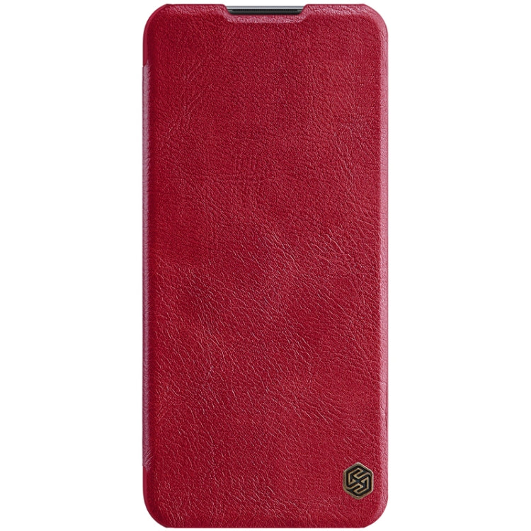 For OnePlus Nord N100 NILLKIN QIN Series Crazy Horse Texture Horizontal Flip Leather Case with Card Slot(Red) - OnePlus Cases by NILLKIN | Online Shopping UK | buy2fix