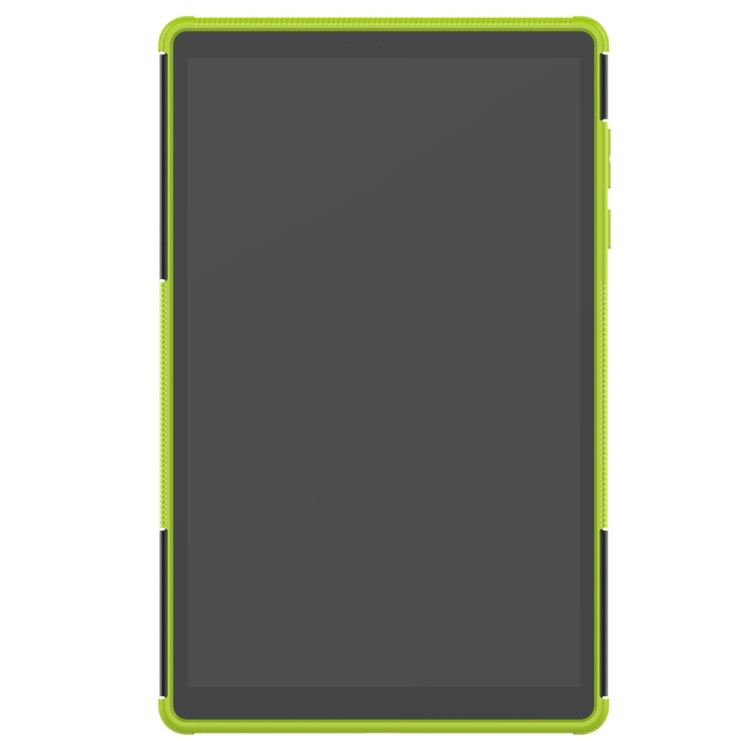 For Lenovo Tab M10 HD Gen 2 (TB-X306F) Tire Texture TPU+PC Shockproof Case with Holder(Green) - For Lenovo by buy2fix | Online Shopping UK | buy2fix