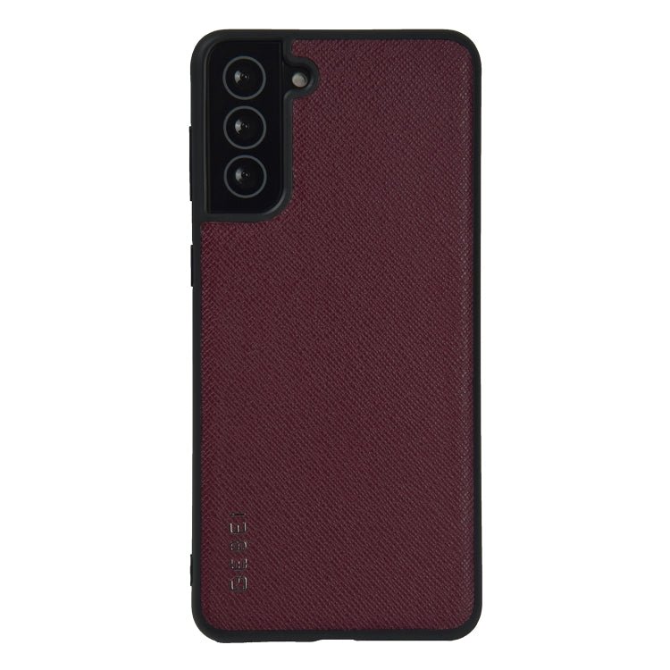 For Samsung Galaxy S21 5G GEBEI Full-coverage Shockproof Leather Protective Case(Red) - Galaxy S21 5G Cases by GEBEI | Online Shopping UK | buy2fix