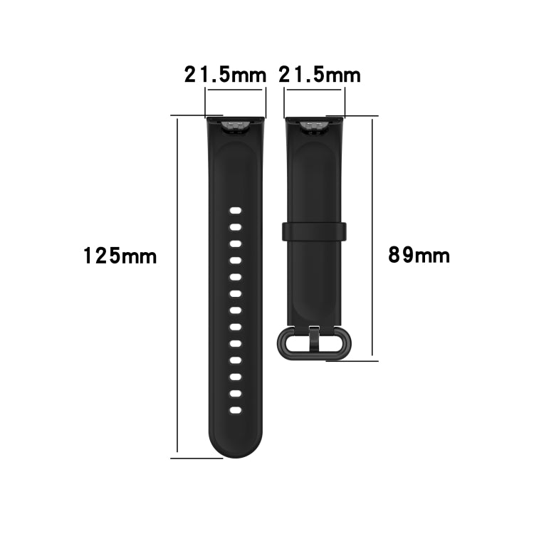 For Xiaomi Mi Watch Lite / Redmi Watch Silicone Watch Band, Size: One Size(Red) - Smart Wear by buy2fix | Online Shopping UK | buy2fix