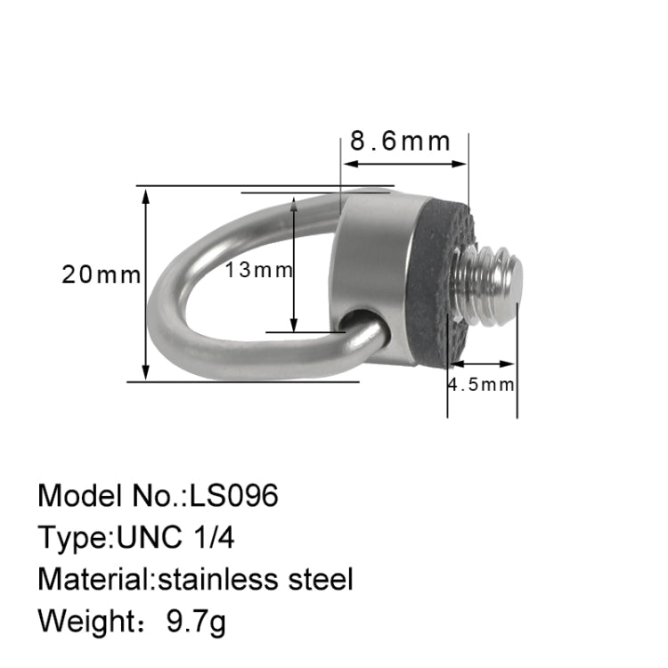 BEXIN LS096 2 PCS C Ring Camera Screws Mount 1/4 inch Quick Release Plate Screw Adapter - Camera Accessories by BEXIN | Online Shopping UK | buy2fix