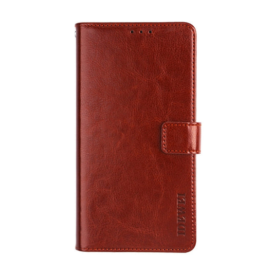 For TCL 10 SE idewei Crazy Horse Texture Horizontal Flip Leather Case with Holder & Card Slots & Wallet(Brown) - More Brand by idewei | Online Shopping UK | buy2fix