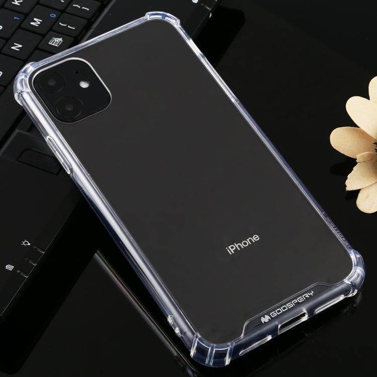 For iPhone 11 Pro MERCURY GOOSPERY For iPhone 11 Four-Corner Shockproof Full Coverage Soft Case(Transparent) - iPhone 11 Pro Cases by GOOSPERY | Online Shopping UK | buy2fix