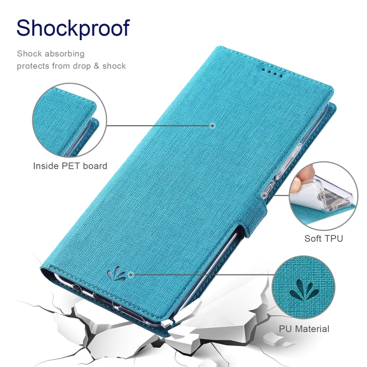 For Motorola Moto G30 / G10 ViLi K Series Shockproof TPU + PU Leather Magnetic Buckle Horizontal Flip Case with Card Slots & Wallet & Holder(Blue) - Motorola Cases by ViLi | Online Shopping UK | buy2fix