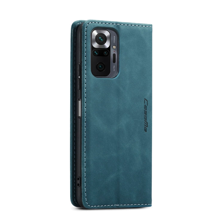 For Xiaomi Redmi Note 10 Pro 4G / Note 10 Pro Max CaseMe 013 Multifunctional Horizontal Flip Leather Case with Holder & Card Slot & Wallet(Blue) - Note 10 Pro Cases by CaseMe | Online Shopping UK | buy2fix