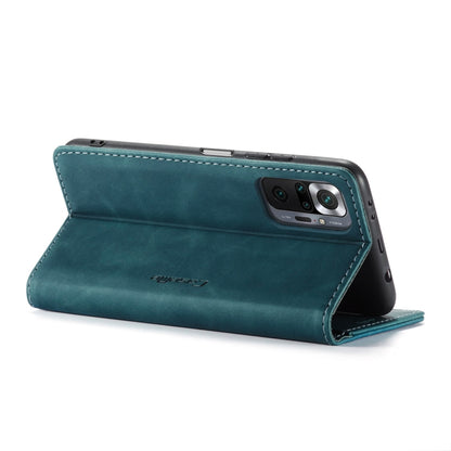 For Xiaomi Redmi Note 10 Pro 4G / Note 10 Pro Max CaseMe 013 Multifunctional Horizontal Flip Leather Case with Holder & Card Slot & Wallet(Blue) - Note 10 Pro Cases by CaseMe | Online Shopping UK | buy2fix