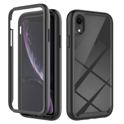 For iPhone XR Starry Sky Solid Color Series Shockproof PC + TPU Case with PET Film(Black) - More iPhone Cases by buy2fix | Online Shopping UK | buy2fix