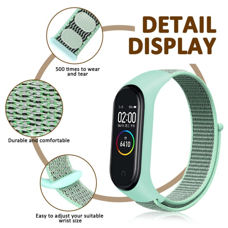 For Xiaomi Mi Band 6 Nylon Weave Watch Bands(Official Black) - Smart Wear by buy2fix | Online Shopping UK | buy2fix