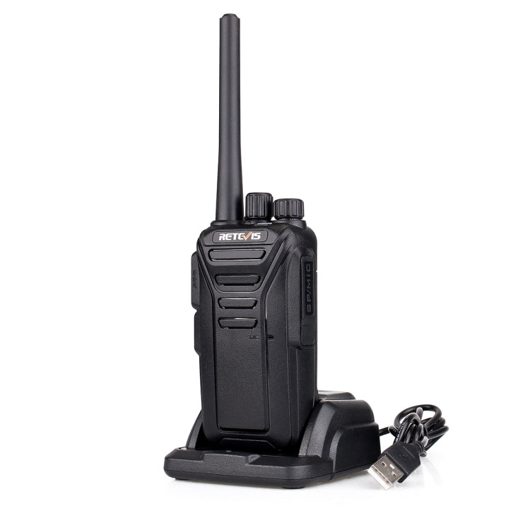 RETEVIS RT27 2W US Frequency 462.5500MHz-467.7125MHz 22CHS FRS Two Way Radio Handheld Walkie Talkie, US Plug(Black) - Handheld Walkie Talkie by RETEVIS | Online Shopping UK | buy2fix