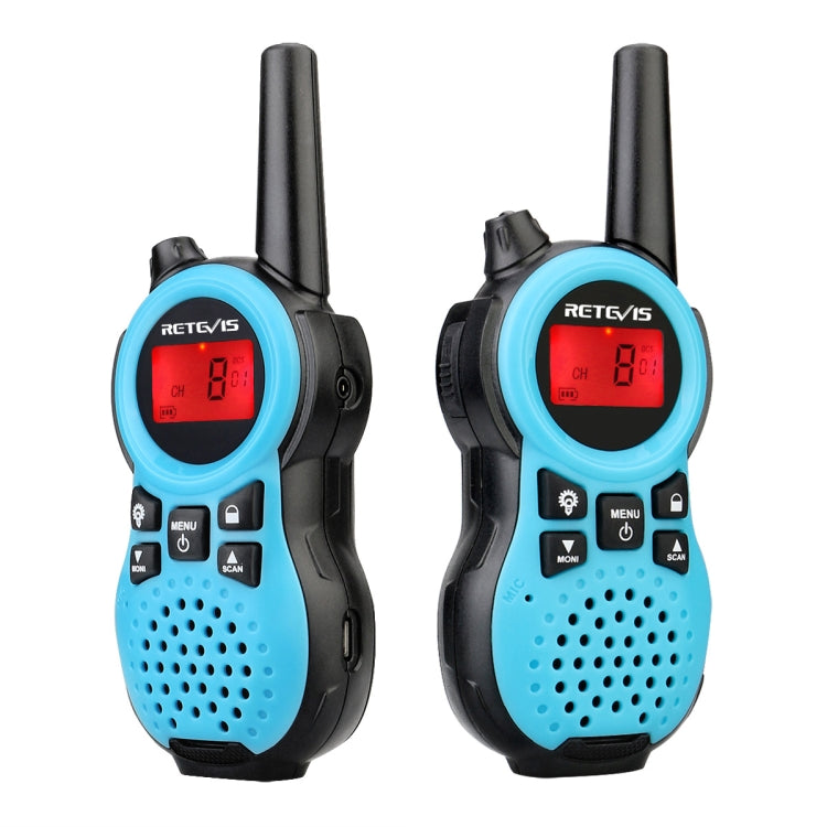 1 Pair RETEVIS RT638 EU Frequency PMR446 16CHS License-free Children Handheld Walkie Talkie(Blue) - Children by RETEVIS | Online Shopping UK | buy2fix