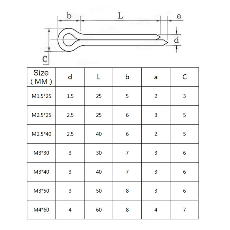 A5518 555 PCS Car U-shape 304 Stainless Steel Cotter Pin Clip Key Fastner Fitting Assortment Kit - In Car by buy2fix | Online Shopping UK | buy2fix