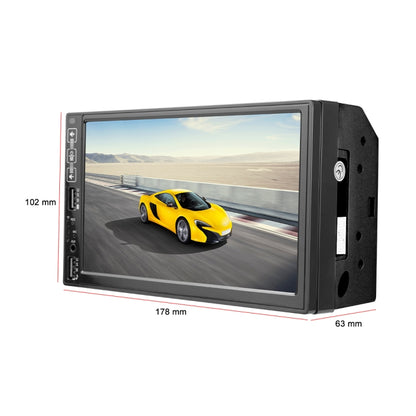 A2821 Car 7 inch Screen HD MP5 Player, Support Bluetooth / FM with Remote Control, Style:Standard + 4LEDs Light Camera - In Car by buy2fix | Online Shopping UK | buy2fix