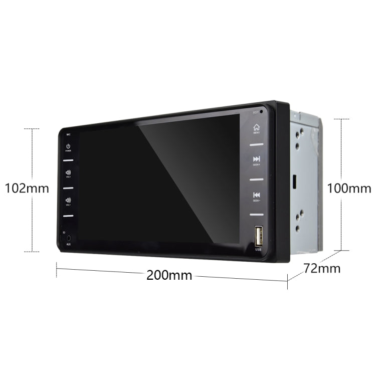 Q3160 7 inch Car Touch Capacitive Screen MP5 Player Support FM / TF / Mirror Link for Toyota Corolla - In Car by buy2fix | Online Shopping UK | buy2fix