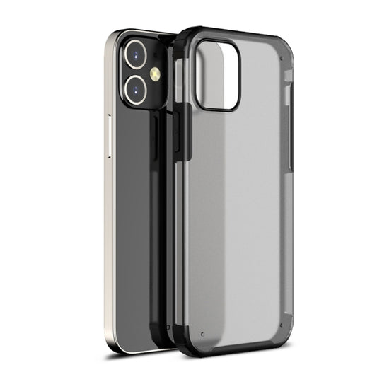 For iPhone 12 / 12 Pro Shockproof Ultra-thin Frosted TPU + PC Protective Case(Black) - iPhone 12 / 12 Pro Cases by WK | Online Shopping UK | buy2fix