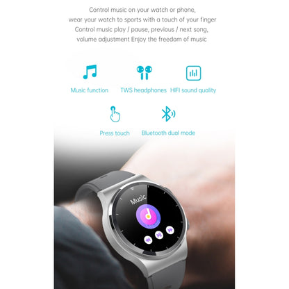 GT69 1.3 inch IPS Touch Screen IP67 Waterproof Bluetooth Earphone Smart Watch, Support Sleep Monitoring / Heart Rate Monitoring / Bluetooth Call(Silver) - Smart Watches by buy2fix | Online Shopping UK | buy2fix