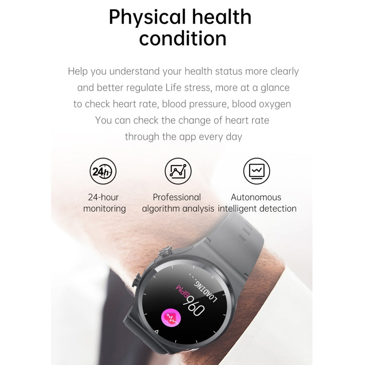 GT69 1.3 inch IPS Touch Screen IP67 Waterproof Bluetooth Earphone Smart Watch, Support Sleep Monitoring / Heart Rate Monitoring / Bluetooth Call(Silver) - Smart Watches by buy2fix | Online Shopping UK | buy2fix