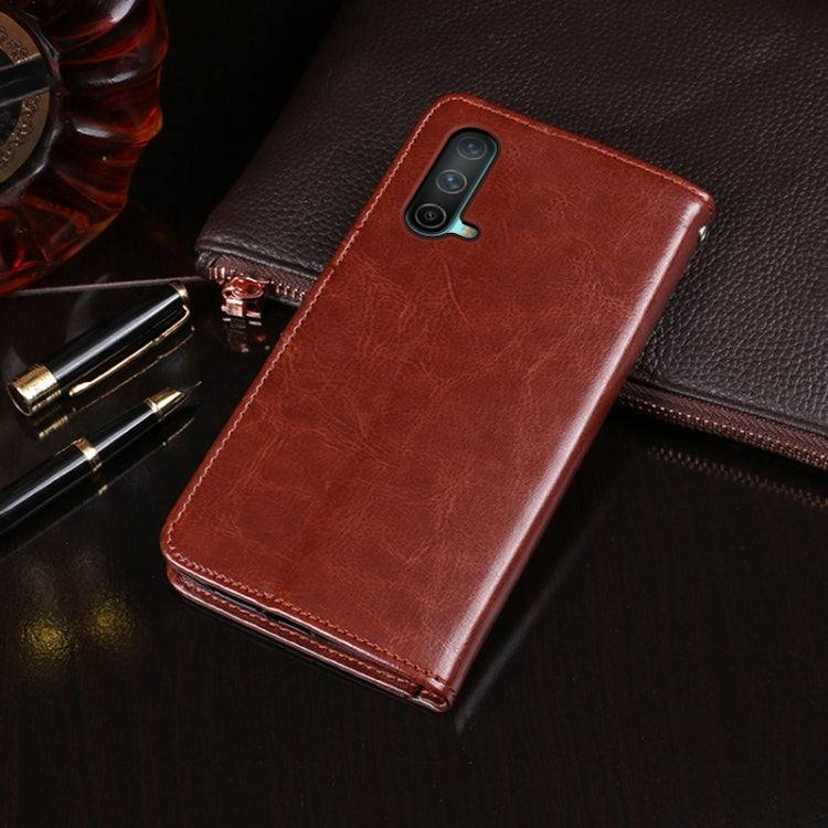 For OnePlus Nord CE 5G idewei Crazy Horse Texture Horizontal Flip Leather Case with Holder & Card Slots & Wallet(Red) - OnePlus Cases by idewei | Online Shopping UK | buy2fix