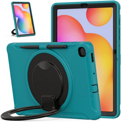 Shockproof TPU + PC Protective Case with 360 Degree Rotation Foldable Handle Grip Holder & Pen Slot For Samsung Galaxy Tab S6 Lite 10.4 inch P610(Blue) - Tab S6 Lite P610 / P615 by buy2fix | Online Shopping UK | buy2fix