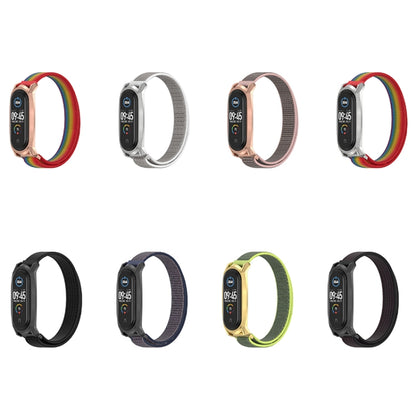 For Xiaomi Mi Band 6 / 5 / 4 / 3 Mijobs GT Nylon Loop Watch Band(Black Red) - Watch Bands by MIJOBS | Online Shopping UK | buy2fix