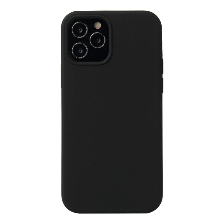 For iPhone 13 Pro Solid Color Liquid Silicone Shockproof Protective Case (Black) - iPhone 13 Pro Cases by buy2fix | Online Shopping UK | buy2fix