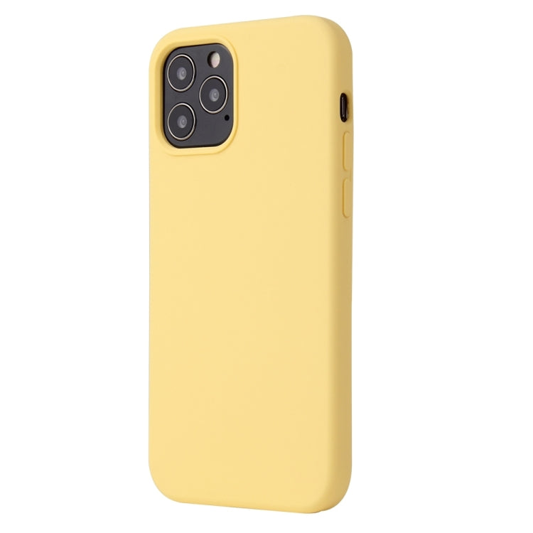 For iPhone 13 Pro Solid Color Liquid Silicone Shockproof Protective Case (Yellow) - iPhone 13 Pro Cases by buy2fix | Online Shopping UK | buy2fix