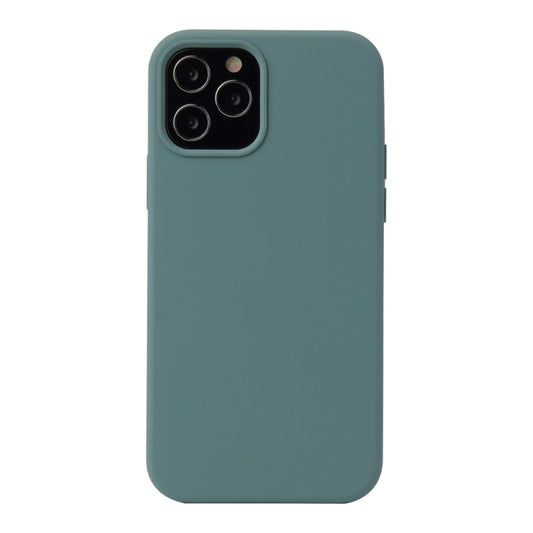 For iPhone 13 Pro Max Solid Color Liquid Silicone Shockproof Protective Case (Pine Green) - iPhone 13 Pro Max Cases by buy2fix | Online Shopping UK | buy2fix