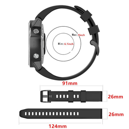 For Garmin Fenix 6 22mm Smart Watch Quick Release Silicon Watch Band(Beige) - Watch Bands by buy2fix | Online Shopping UK | buy2fix